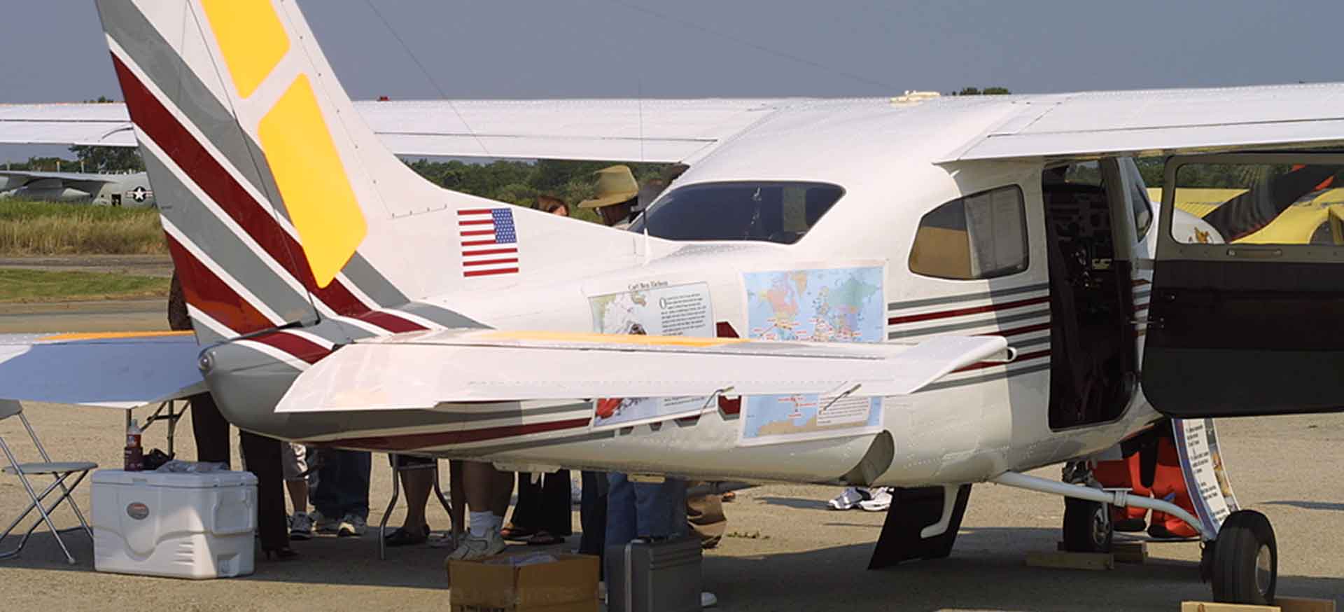 Cessna N90MB rear view parked